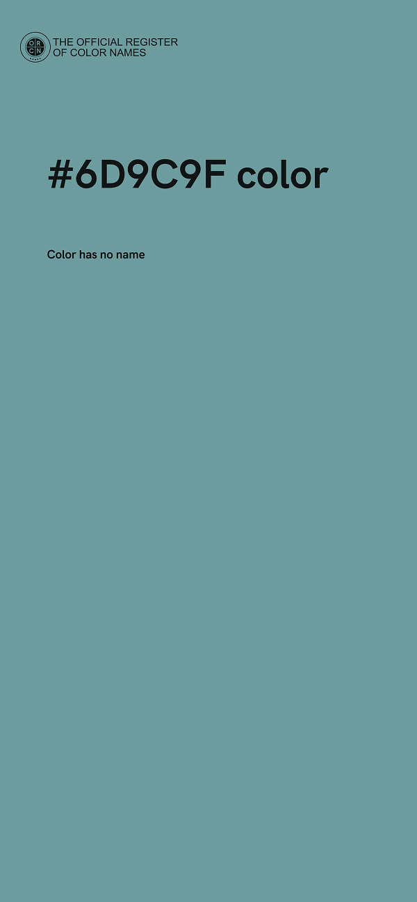 #6D9C9F color image