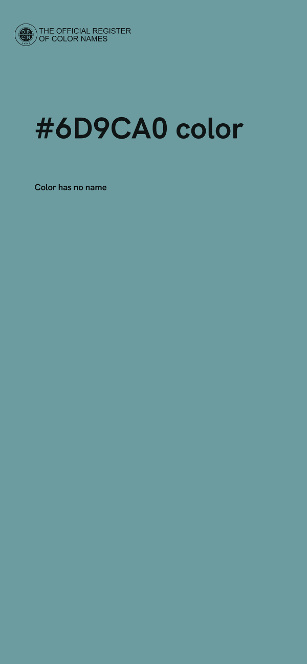 #6D9CA0 color image