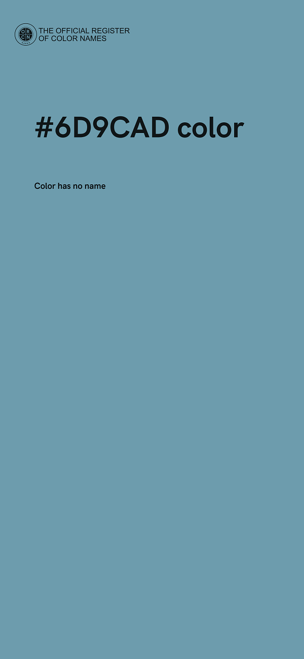 #6D9CAD color image