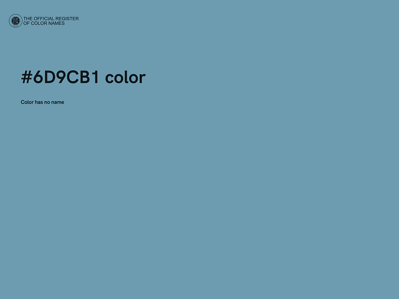#6D9CB1 color image