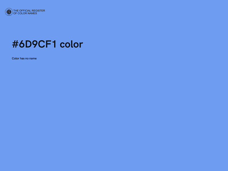 #6D9CF1 color image
