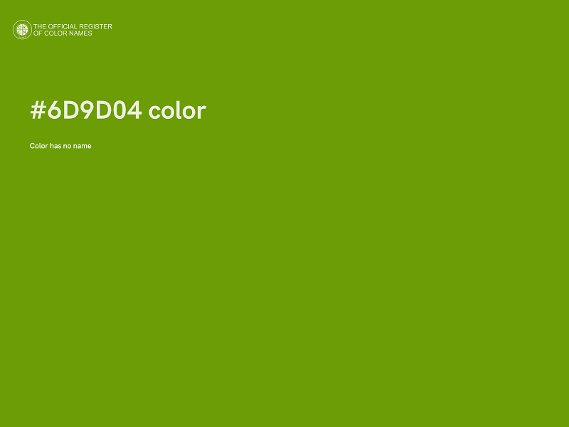 #6D9D04 color image