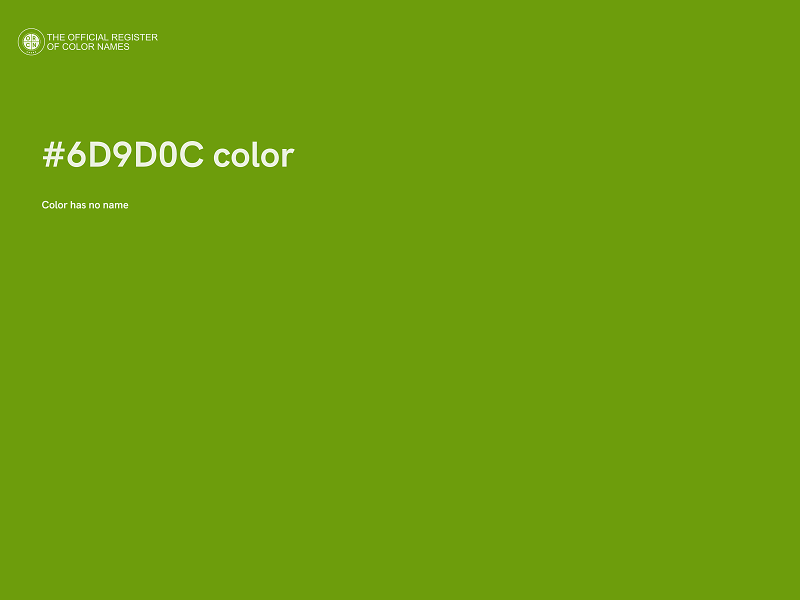 #6D9D0C color image