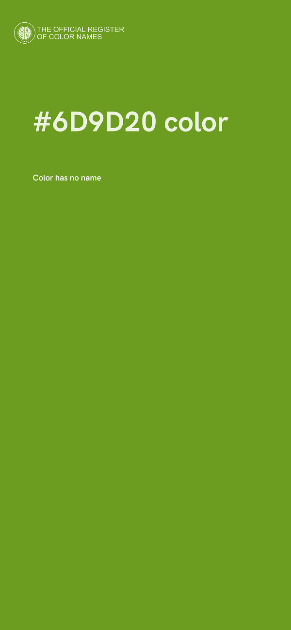 #6D9D20 color image