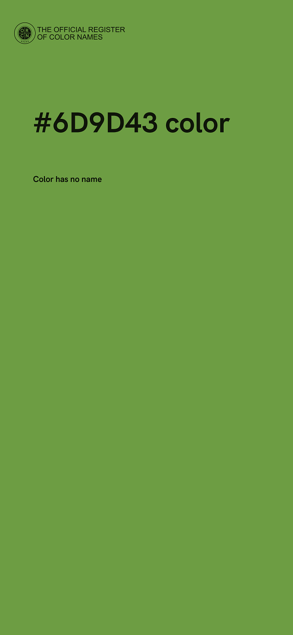 #6D9D43 color image