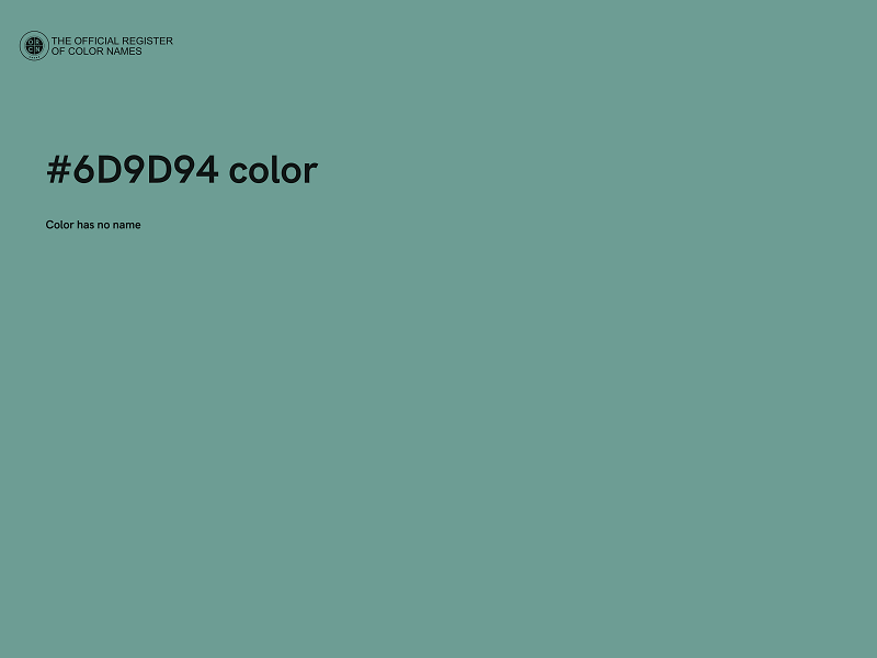 #6D9D94 color image