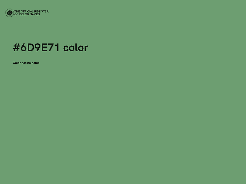 #6D9E71 color image