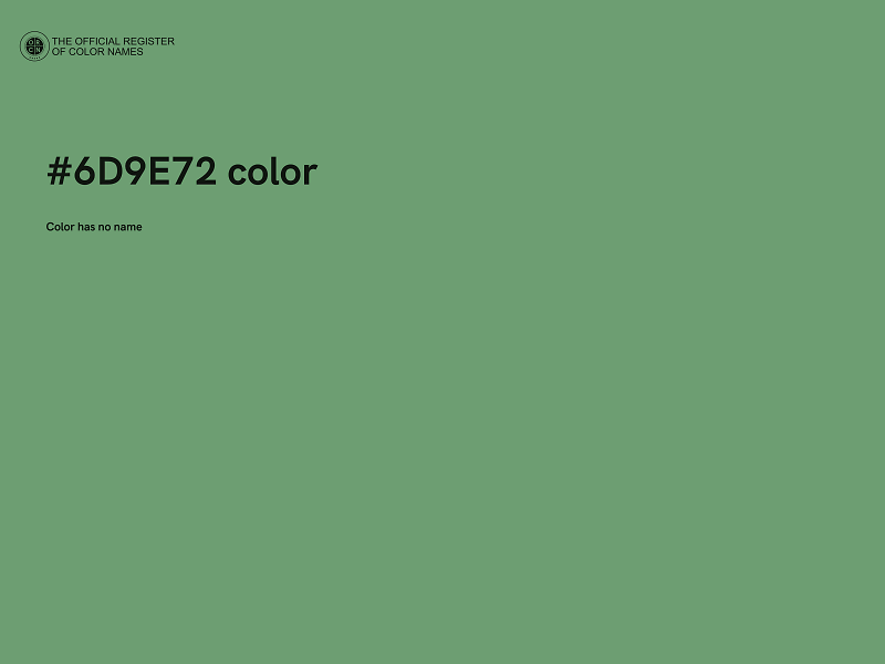 #6D9E72 color image