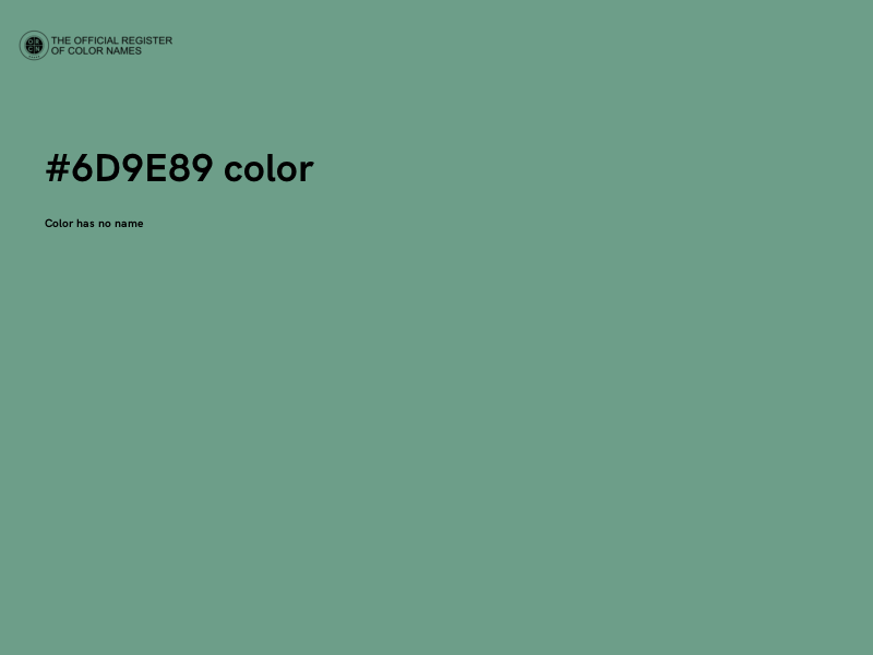#6D9E89 color image