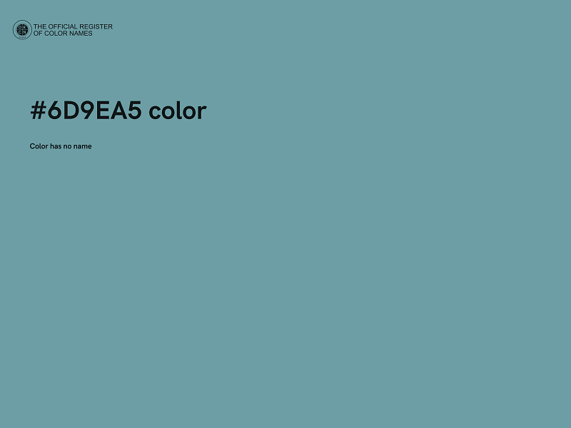 #6D9EA5 color image