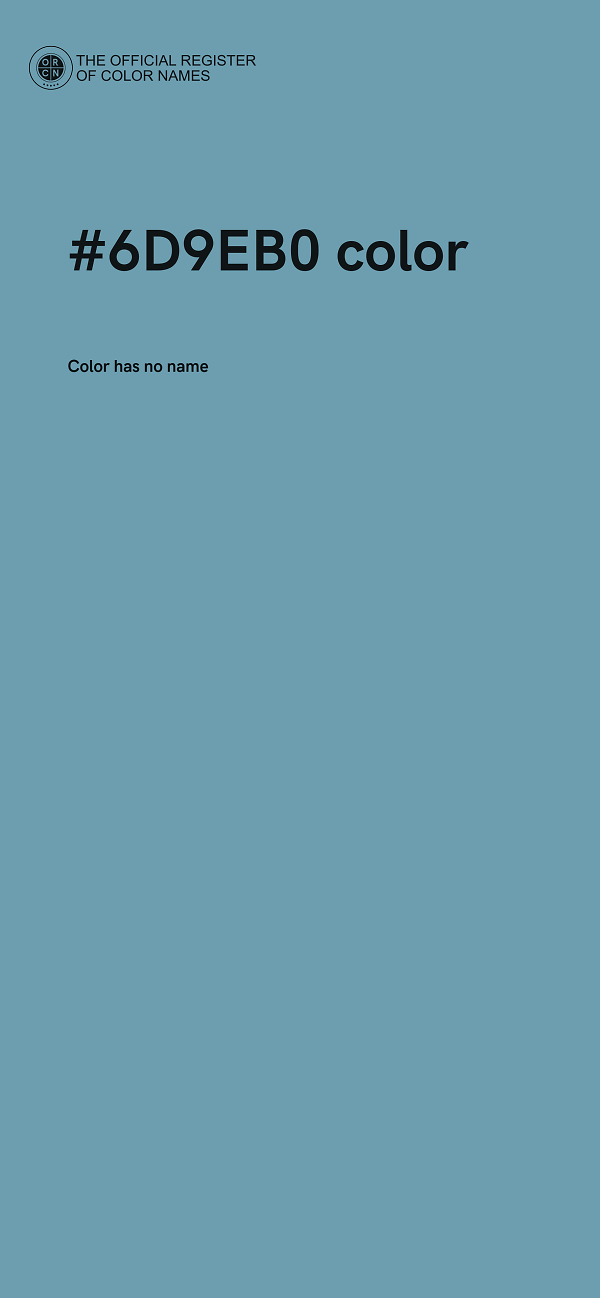 #6D9EB0 color image