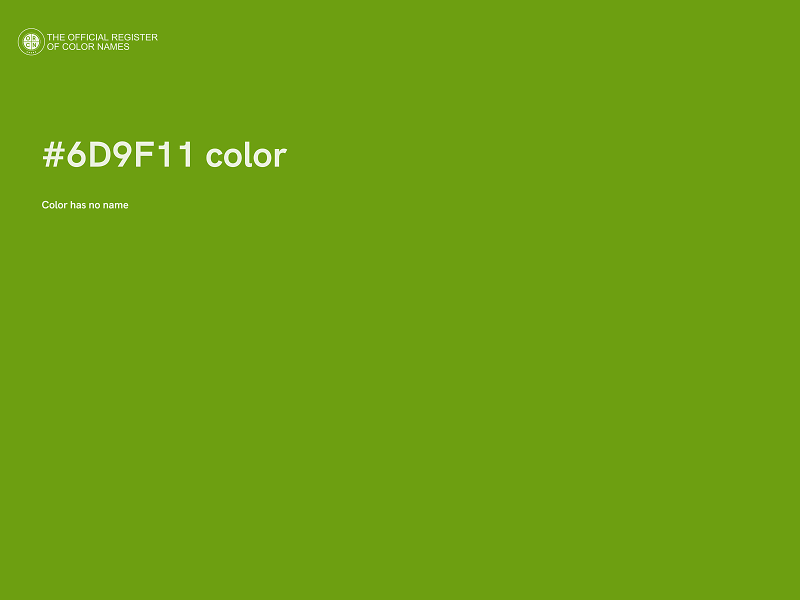 #6D9F11 color image