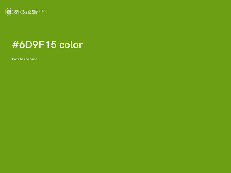 #6D9F15 color image