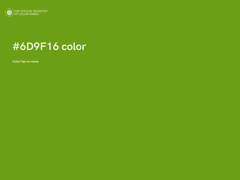 #6D9F16 color image