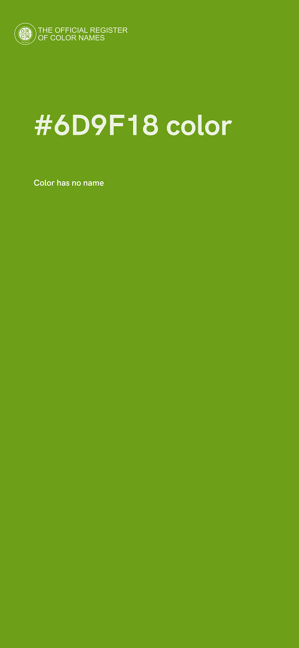 #6D9F18 color image