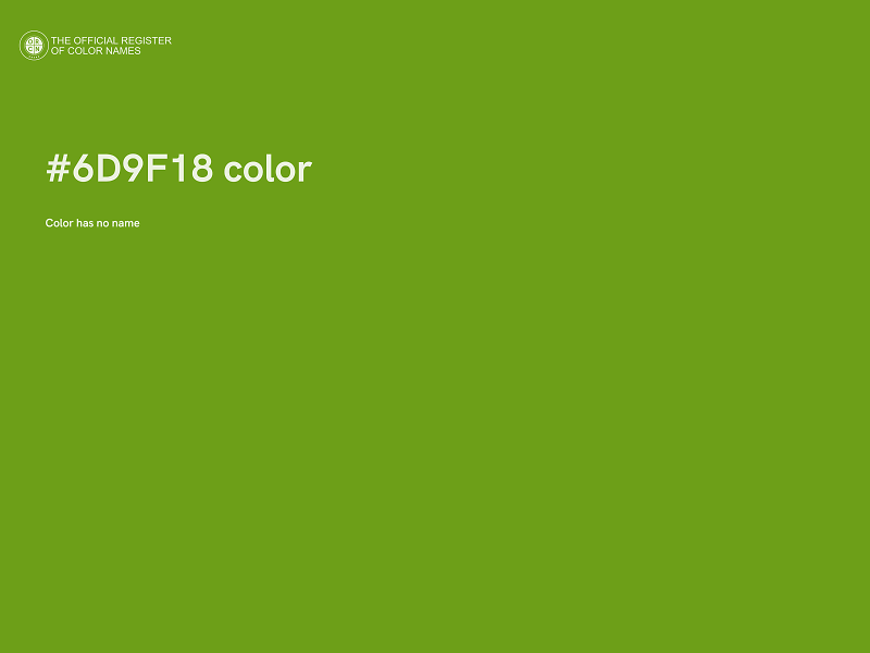 #6D9F18 color image