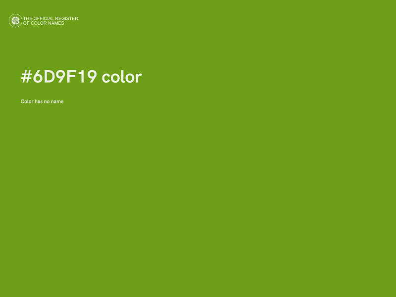 #6D9F19 color image