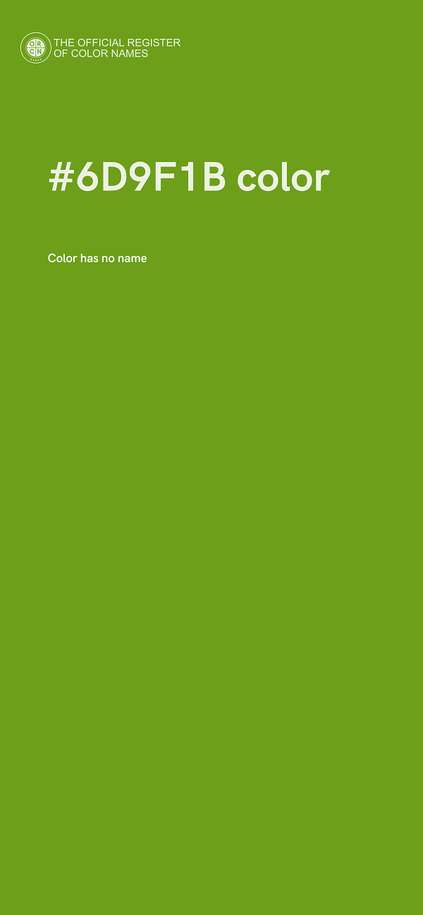 #6D9F1B color image
