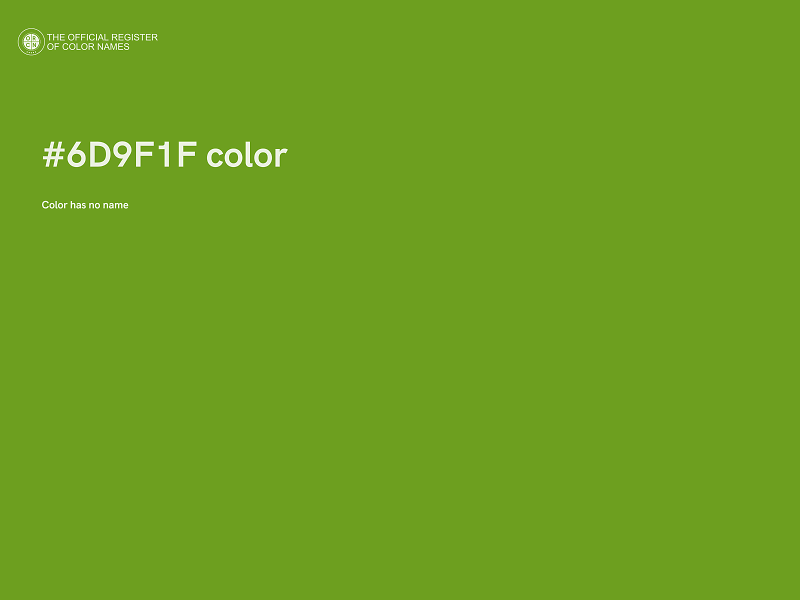 #6D9F1F color image