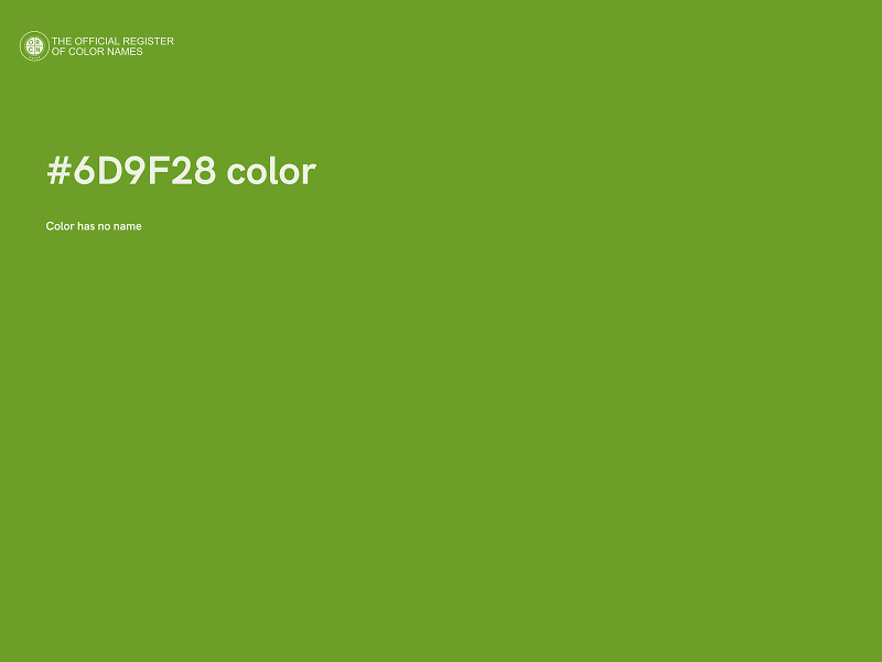 #6D9F28 color image