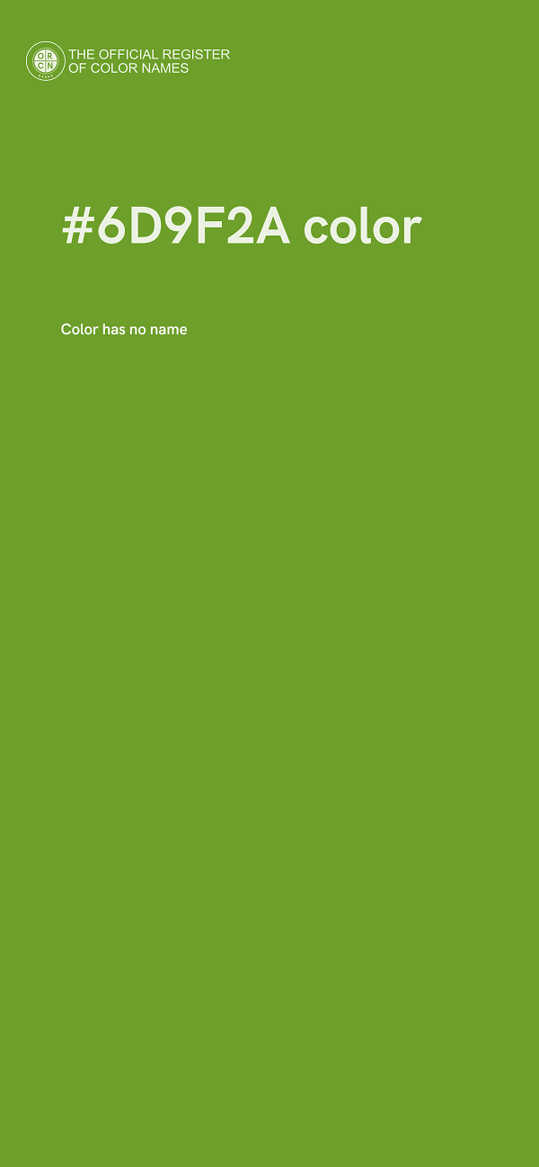 #6D9F2A color image