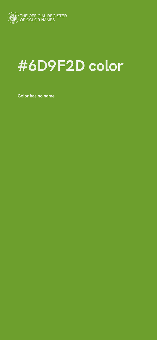 #6D9F2D color image