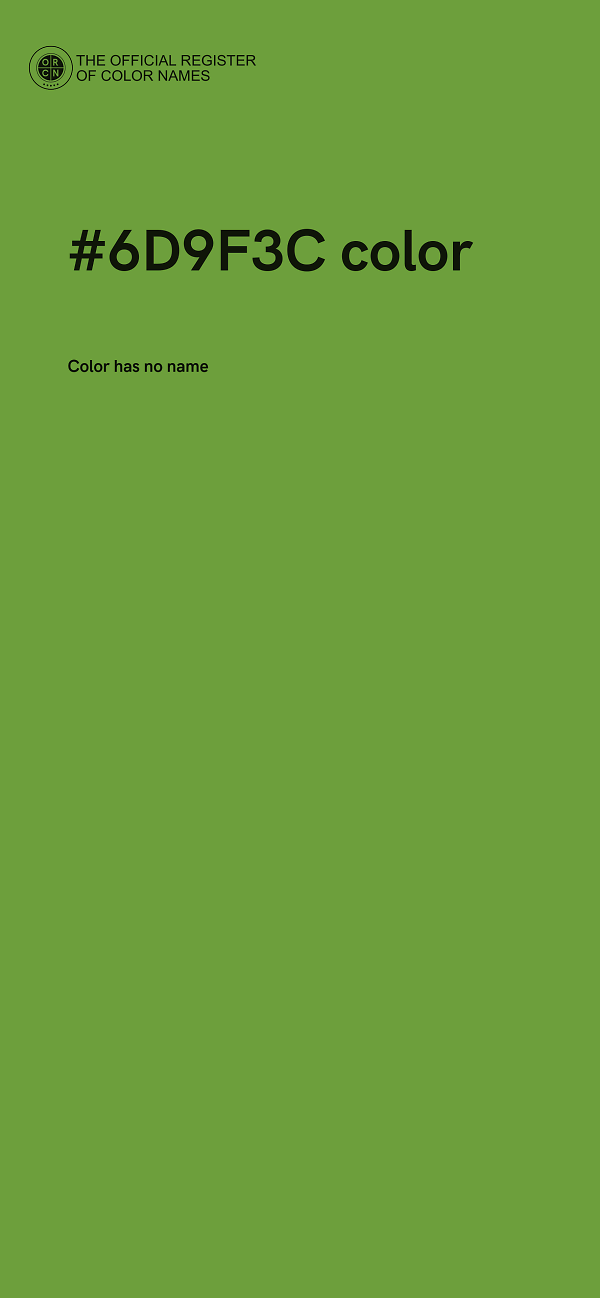 #6D9F3C color image