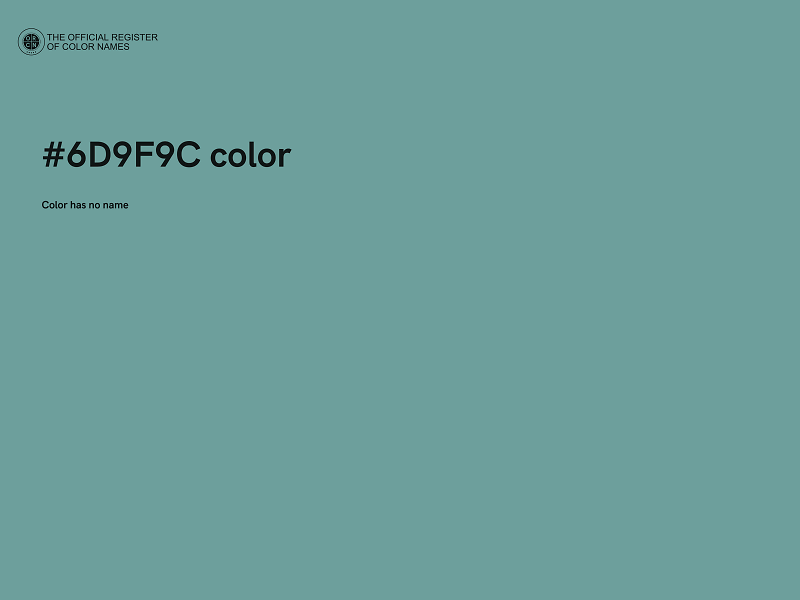 #6D9F9C color image