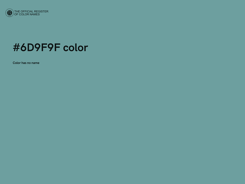 #6D9F9F color image