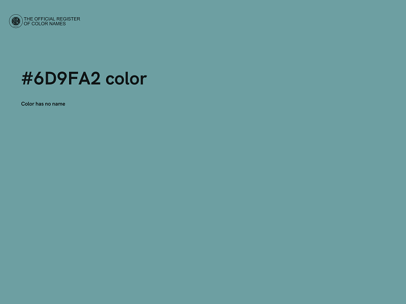 #6D9FA2 color image