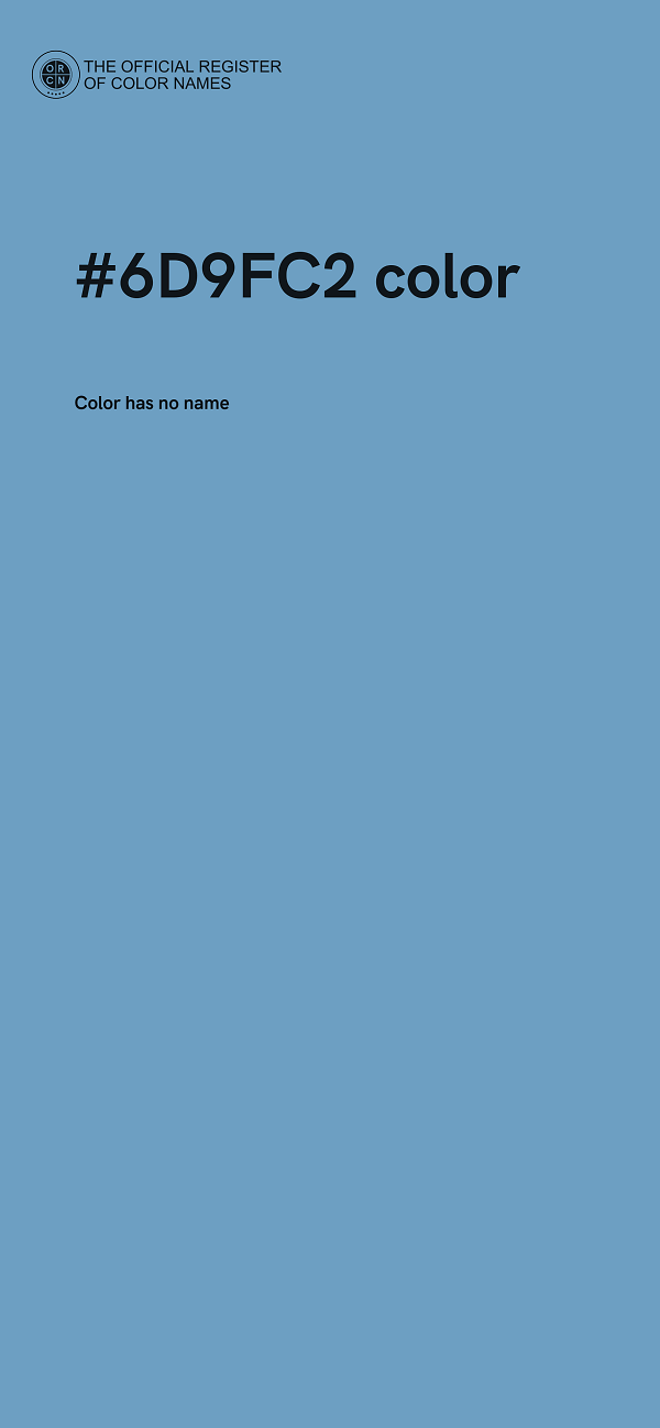 #6D9FC2 color image