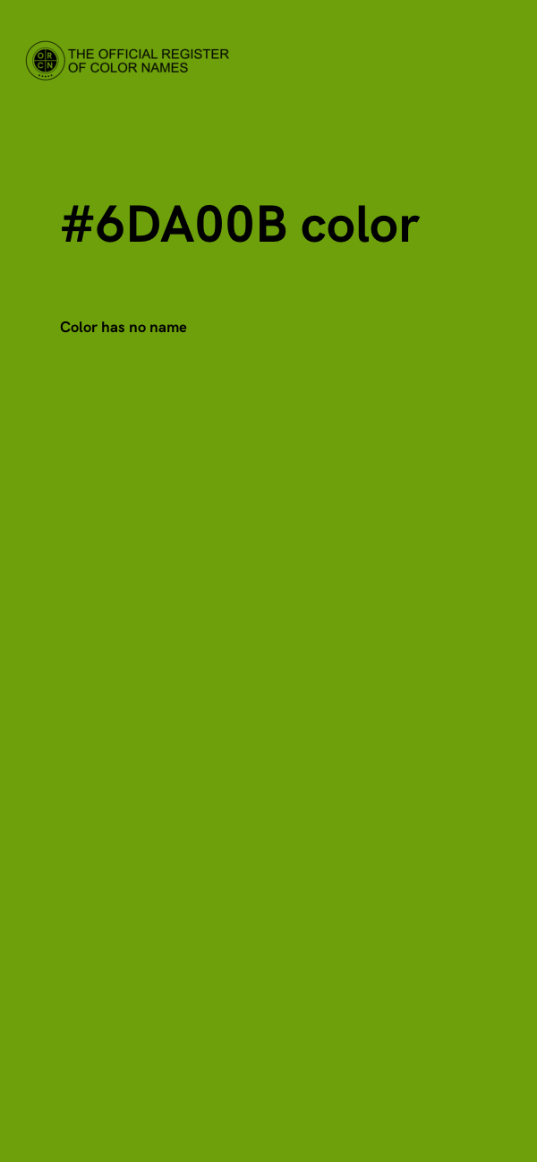 #6DA00B color image