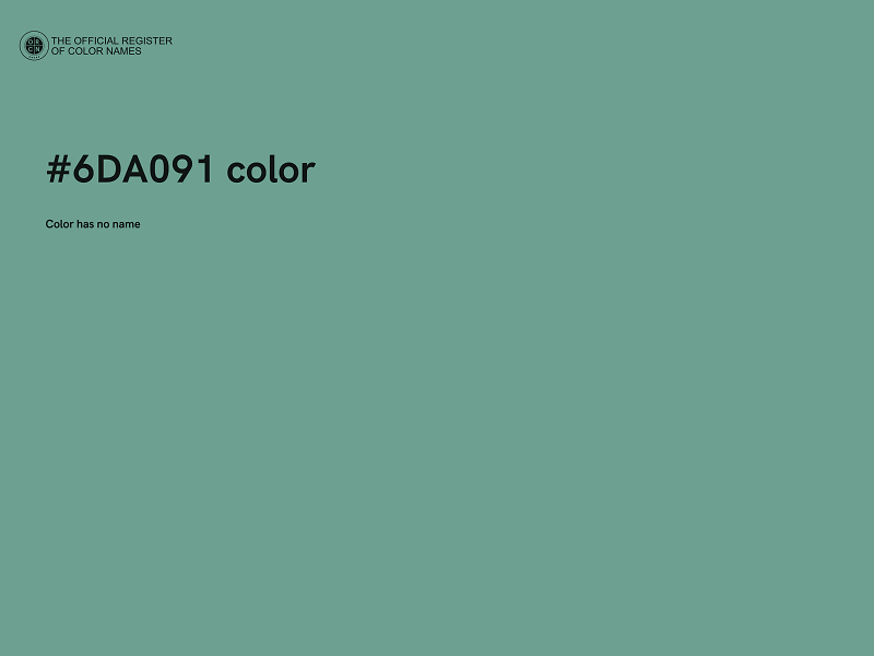 #6DA091 color image