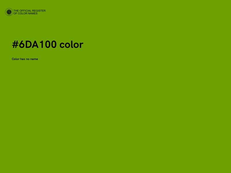 #6DA100 color image