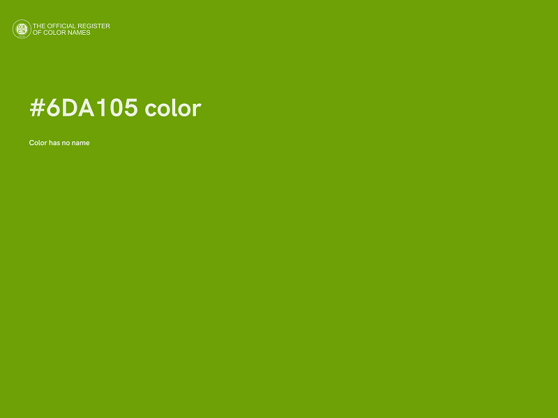 #6DA105 color image