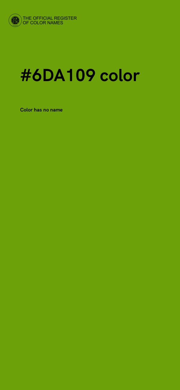 #6DA109 color image