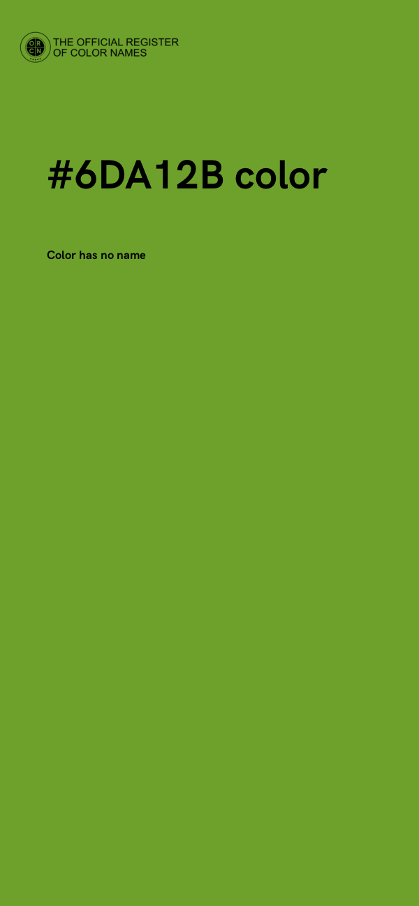 #6DA12B color image
