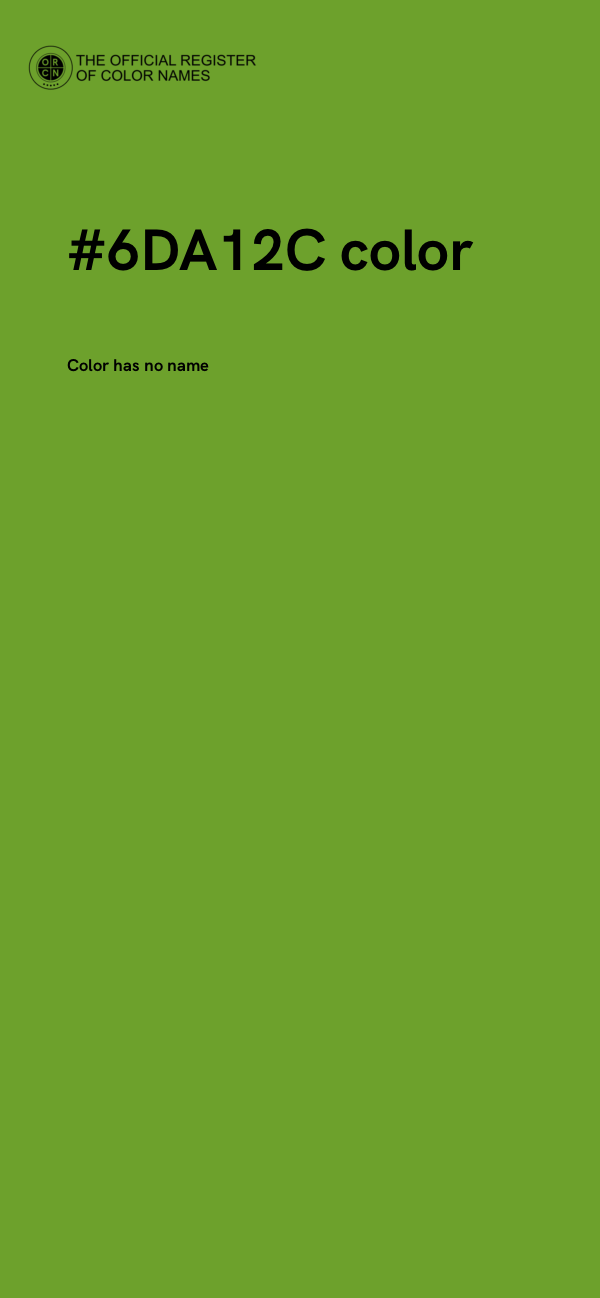 #6DA12C color image