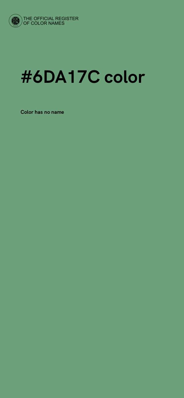 #6DA17C color image