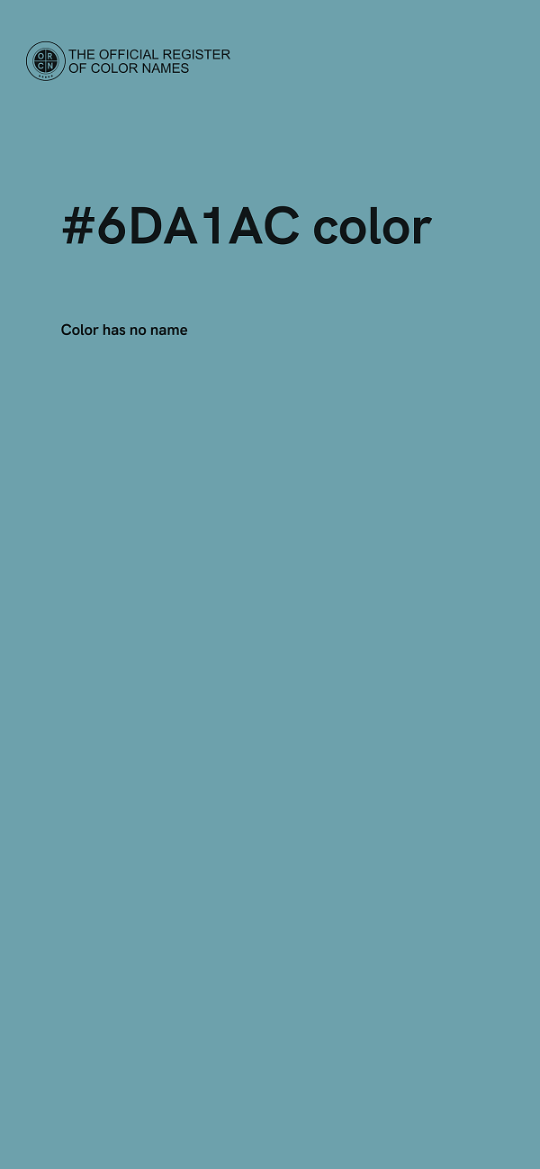 #6DA1AC color image
