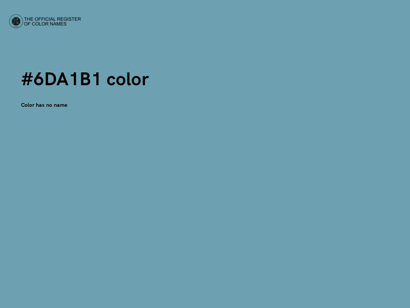 #6DA1B1 color image