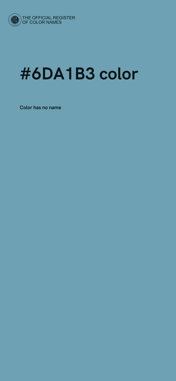 #6DA1B3 color image
