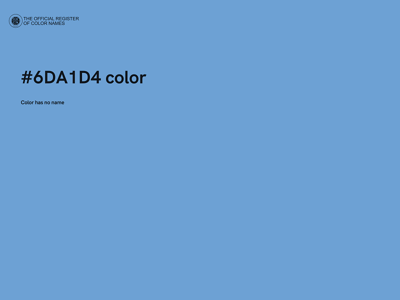 #6DA1D4 color image