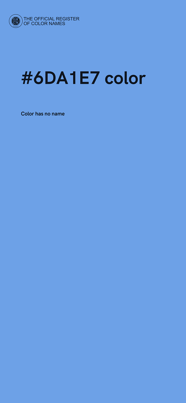 #6DA1E7 color image