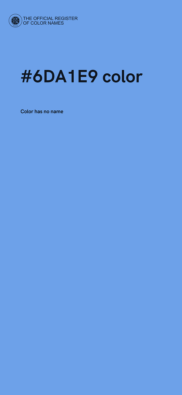 #6DA1E9 color image