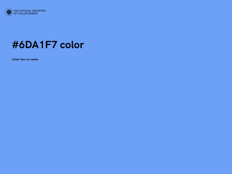 #6DA1F7 color image