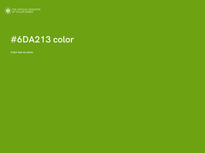 #6DA213 color image