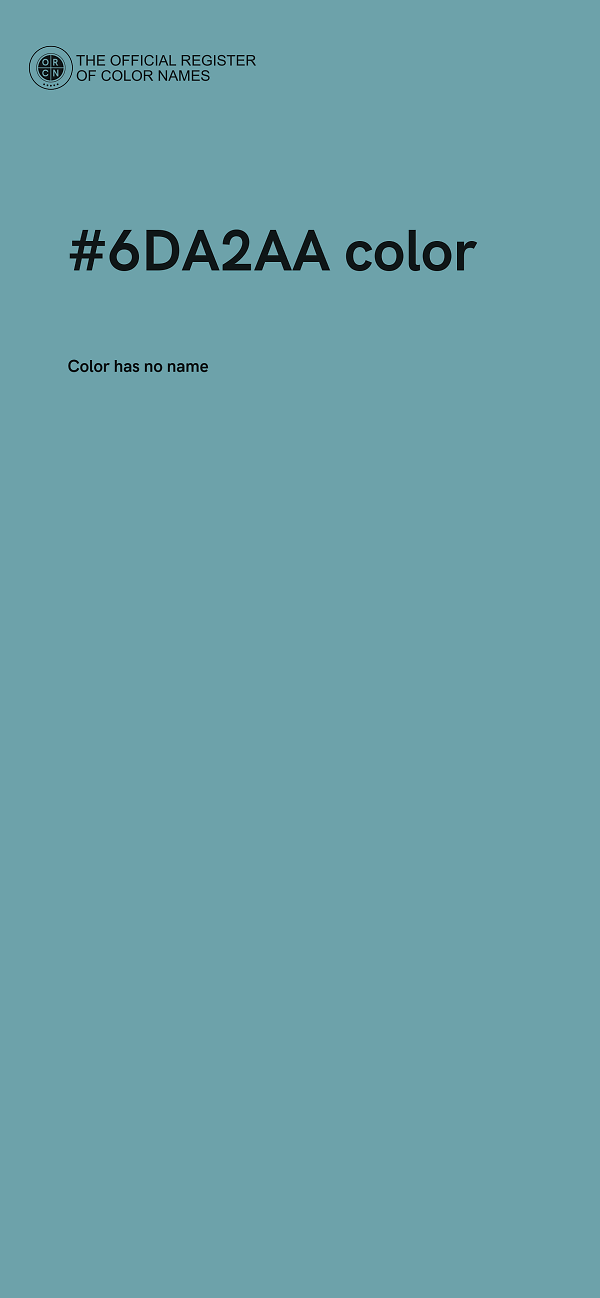 #6DA2AA color image