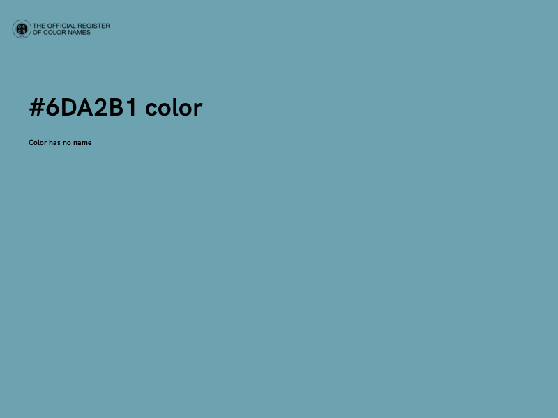 #6DA2B1 color image
