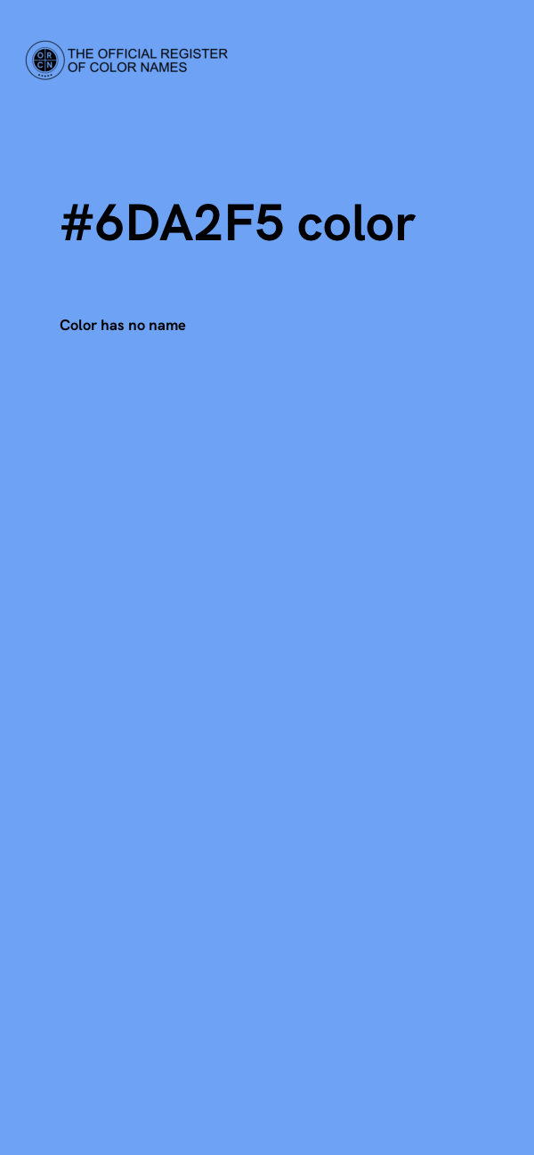 #6DA2F5 color image